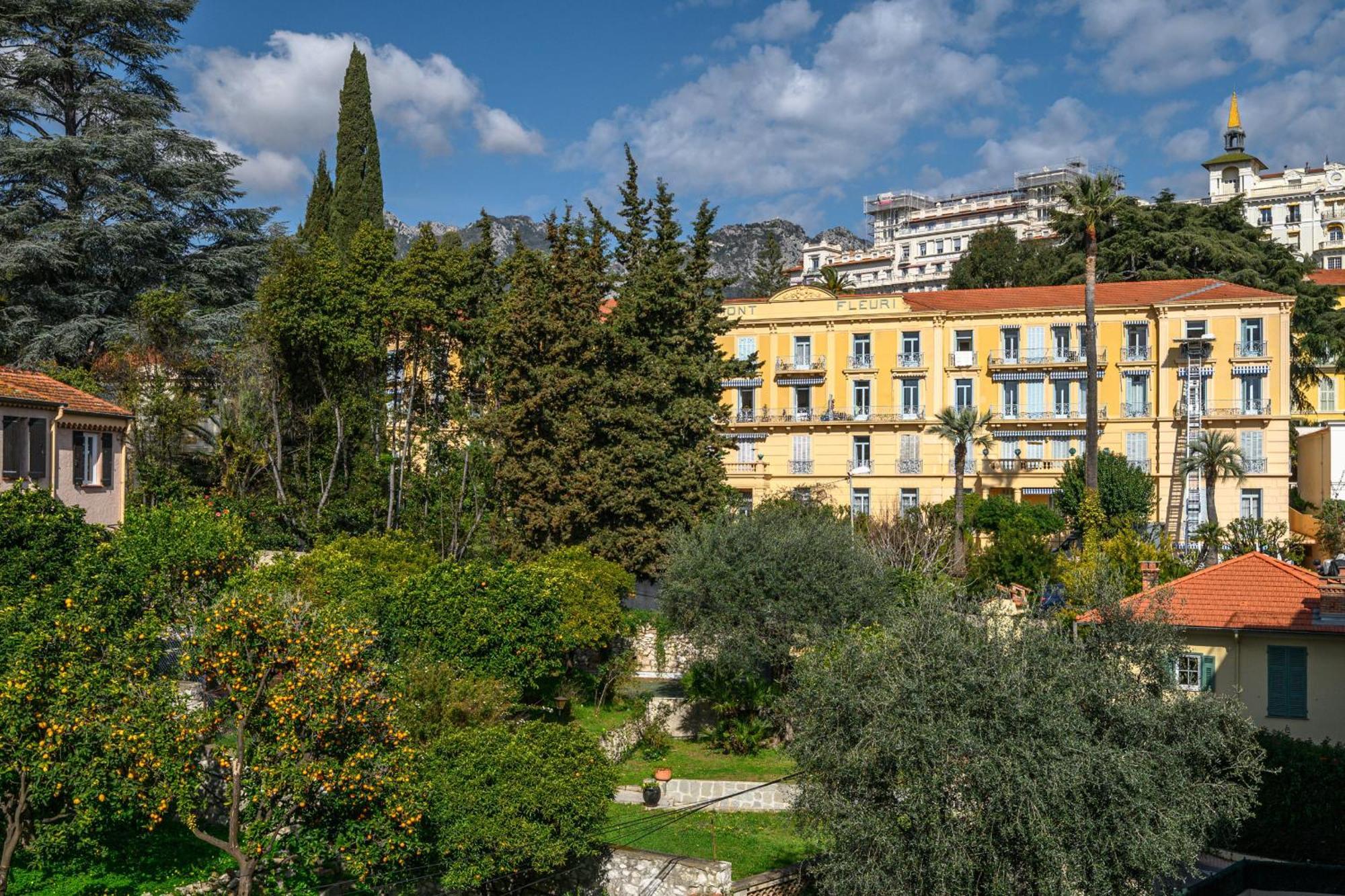 'L'Alicante Proche' Gare, Terrasse, Vue Mer Menton Exterior photo